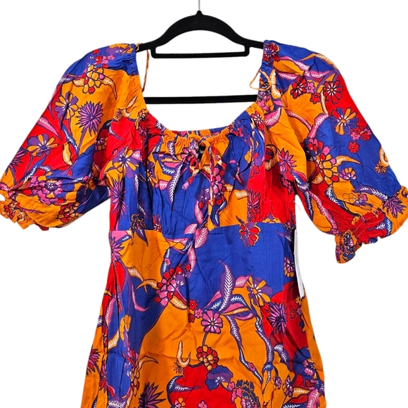 ModCloth Taking a Tropical Twirl Babydoll Dress - Picture 3 of 7